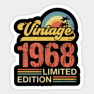 Retro vintage 1968 limited edition Sticker